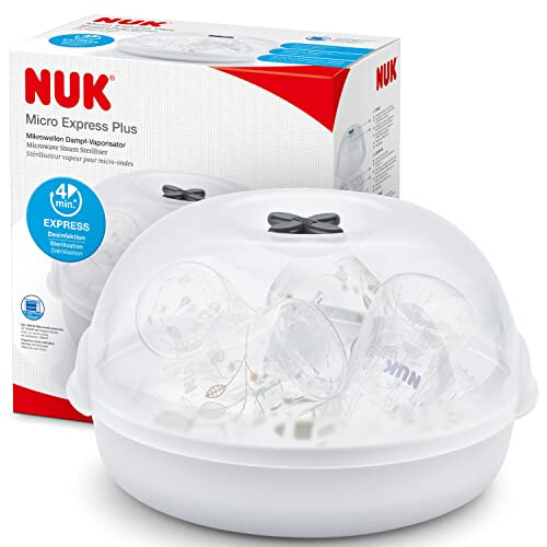 NUK Micro Express Plus Microwave Steriliser - Up to 4 Bottles