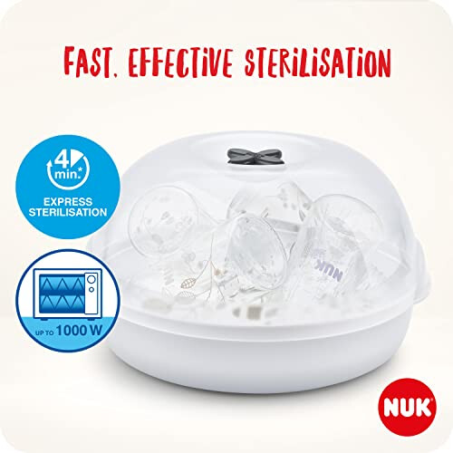NUK Micro Express Plus Microwave Steriliser - Up to 4 Bottles 1