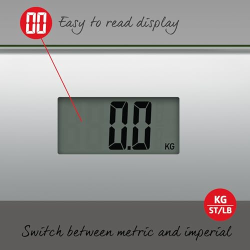 Salter Salter 9206 Digital Bathroom Scale - Easy Read LCD, 180KG Max 2