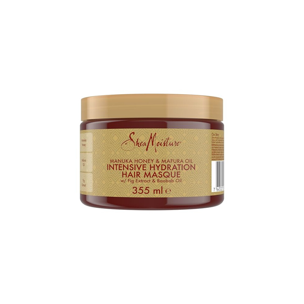 SheaMoisture Manuka Honey & Mafura Oil Intensive Hydration Hair Mask sulphate and silicone free for dry, damaged hair 355 ml