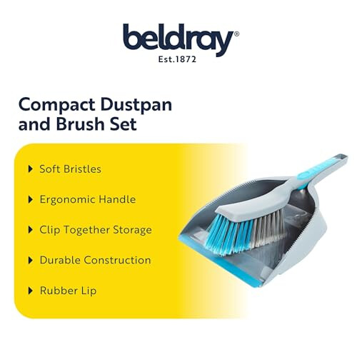 Beldray Beldray Dustpan and Brush Set, Soft Bristles 1