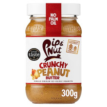 Pip & Nut Crunchy Peanut Butter - 6 x 300g, No Palm Oil