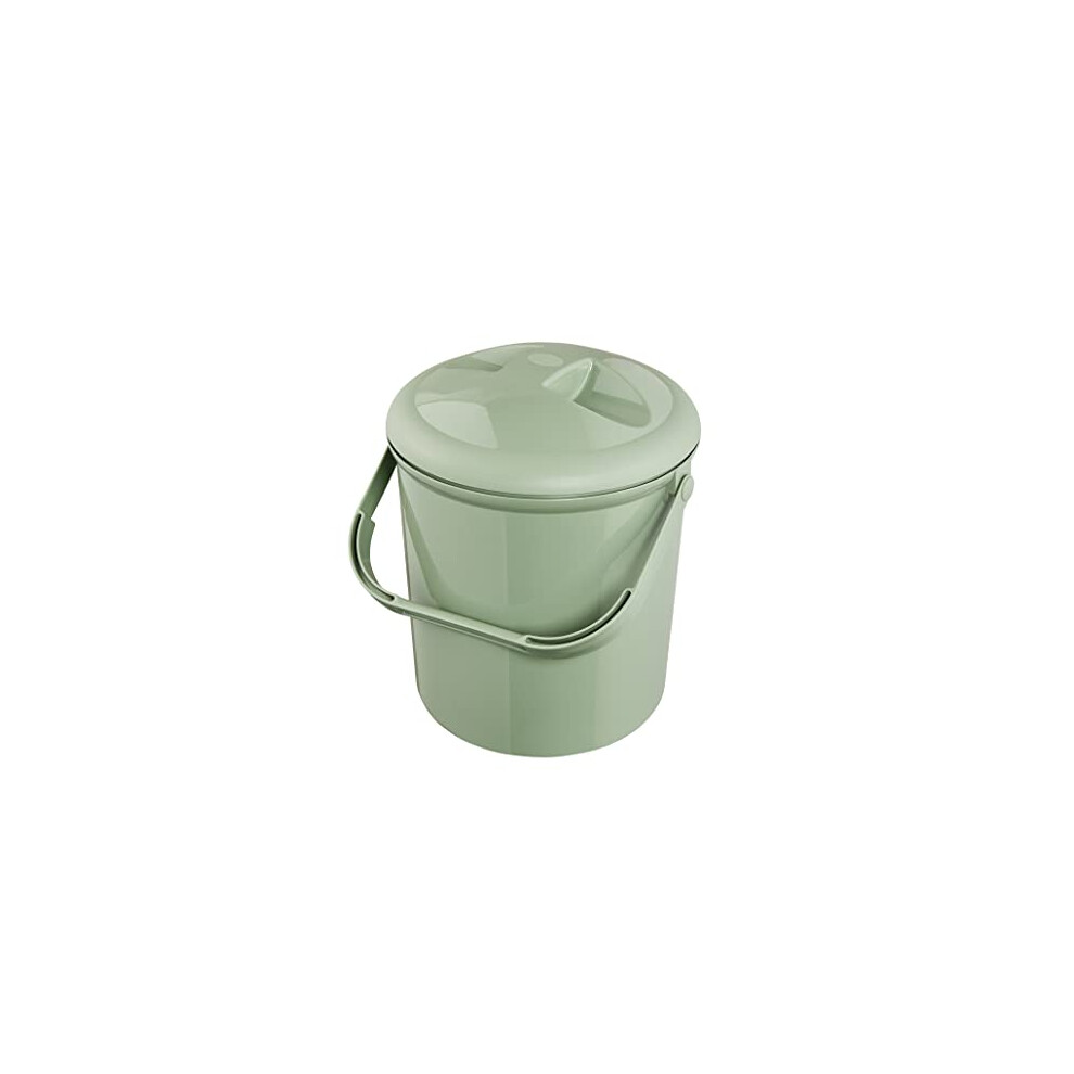 Rotho Babydesign Nappy Pail, 10l, Bella Bambina shale green 20021 0330 0001-image-OPC-PHFT9XY-NEW