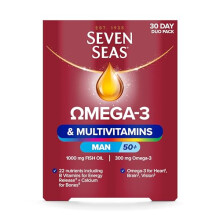 Seven Seas Omega-3 & Multivitamins Man 50+, 30-Day Duo Pack, Pack of 60