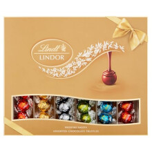 Lindt Lindor Assorted Chocolate Truffles Gift Box 525g - Gift Present or Sharing Box - Mother's Day, Birthday, Congratulations