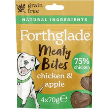 Forthglade Meaty Bites - 4 x 70g, Chicken & Apple, Grain Free