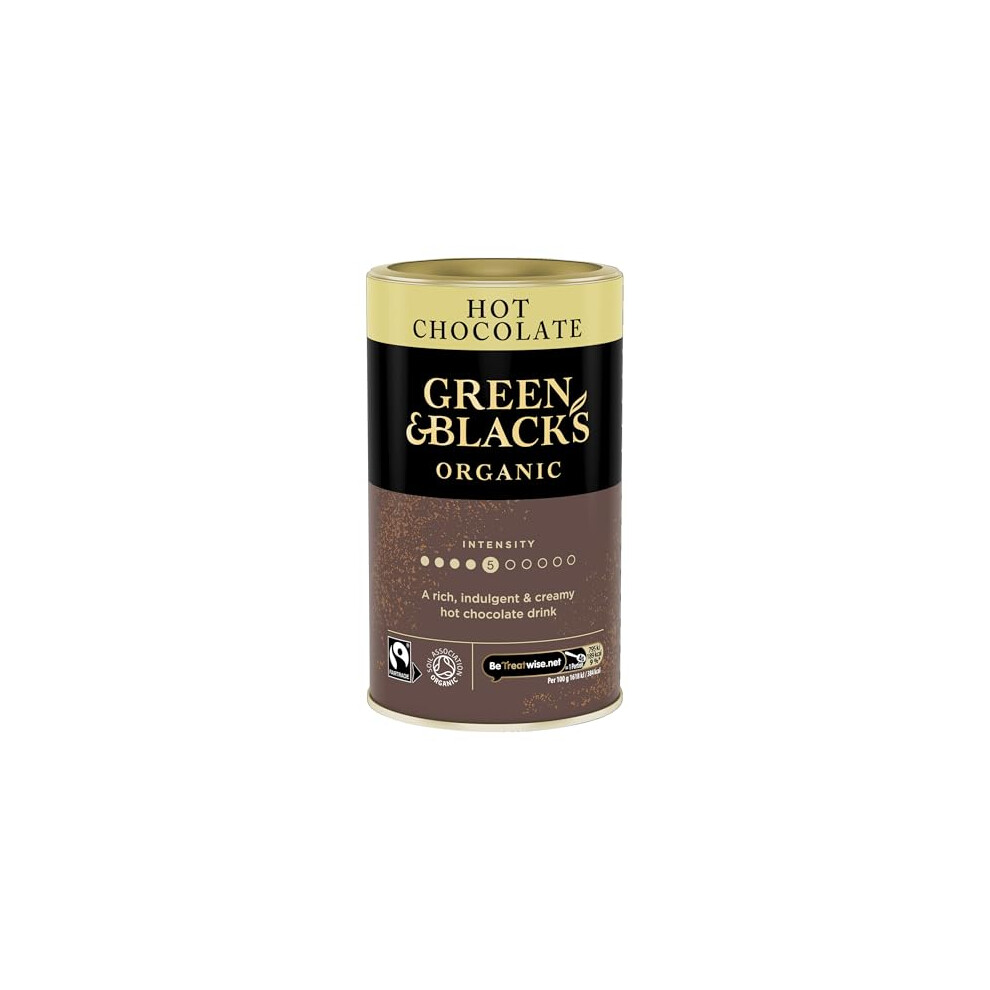 Green & Black's Organic Hot Chocolate, Rich & Indulgent Drinking Chocolate, Approximately 14 Servings, 250G (Pack Of 1)