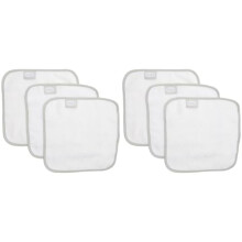 Shnuggle Baby Wash Cloths White | 6 Pack of Super Premium Soft Cloths | 26 x 26cm | Made from Natural Bamboo Cotton | Perfect for Sensitive Skin
