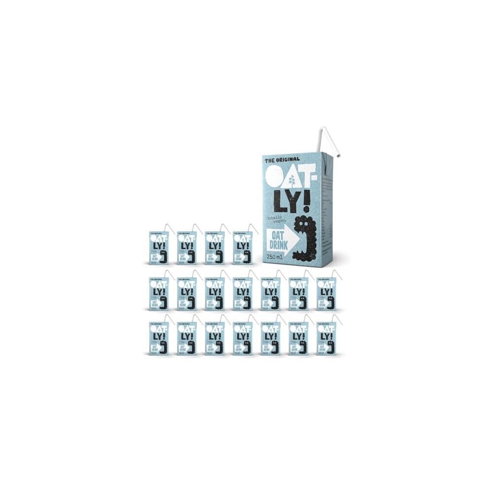 Oatly Oat Drink Original Carton 18 X 250Ml (With Paper Straw)