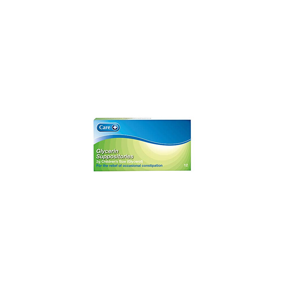 Care Children Constipation Relief Suppositories - Glycerol 70% 2G - 12 Tablets