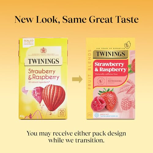 Twinings Twinings Strawberry & Raspberry Tea: 80 Biodegradable Bags 1