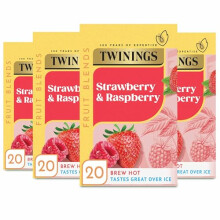 Twinings Strawberry & Raspberry Tea: 80 Biodegradable Bags