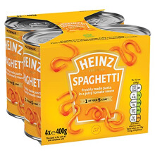 Heinz Spaghetti in Tomato Sauce, 4 x 400 g