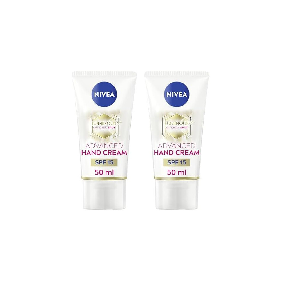 NIVEA LUMINOUS 630 Hand Cream 50ml (Pack of 2) - Anti Dark Spot