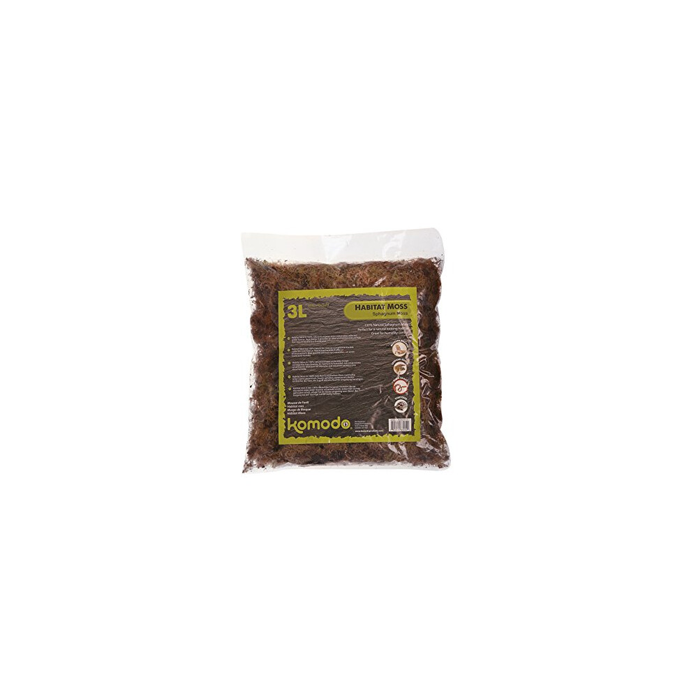 Komodo Habitat Moss, 3 Litre, May Vary