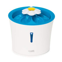 Catit Flower Drinking Fountain with LED Nightlight and Petal Top,White