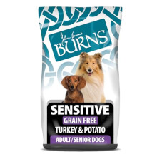 Burns Pet Nutrition Complete Dry Hypoallergenic Dog Food For Sensitive Dogs Turkey and Potato 2 kg