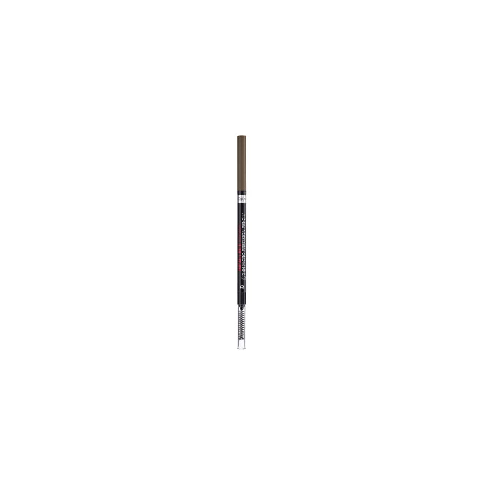 L'Oreal Paris Infallible Brows 24H Micro Precision Pencil, Precisely Defines Brows- 1.0 Ebony