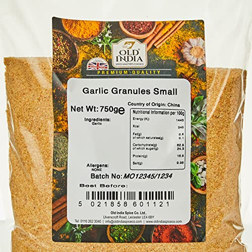 Old India Garlic Granules Small 750g 1