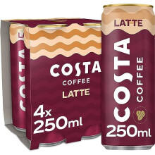 Costa Coffee Latte 4 x 250 ml