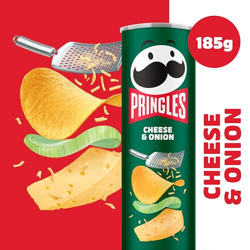 Pringles Pringles Cheese & Onion Sharing Crisps 185g 2