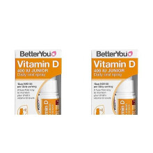 BetterYou Vitamin D 400 IU Junior Daily Oral Spray, Peppermint (Pack of 2)