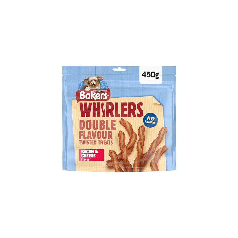 Photos - Dog Food Bakers Whirlers Bacon and Cheese Dog Treats 450g  (Pack of 3)