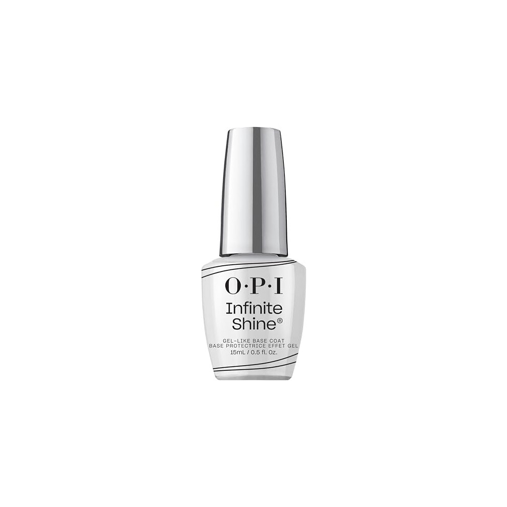 OPI Infinite Shine Gel-like Base Coat - Nail Polish Foundation - with Pre-Cured Gel Technology & OPI Pro-Wide Brush (15ml)