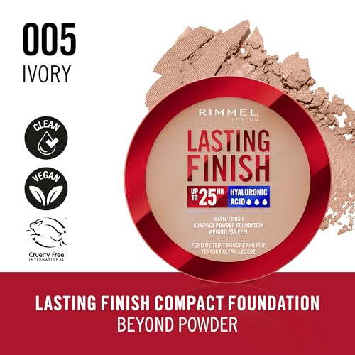 Rimmel Rimmel Lasting Finish Foundation 005 Ivory - SPF 20 1