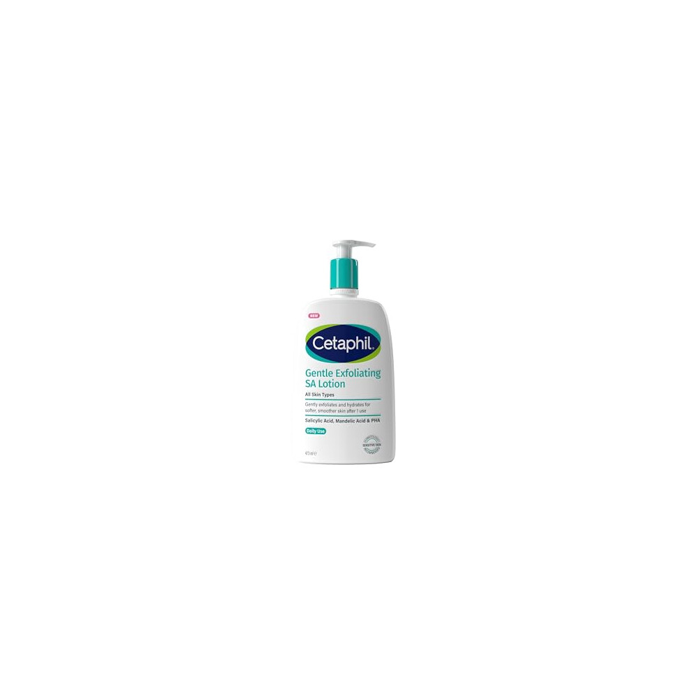 Cetaphil Gentle Exfoliating Salicylic Acid Lotion, SA Face Cream & Body Moisturiser for Dry, Rough & Bumpy Skin 473ml