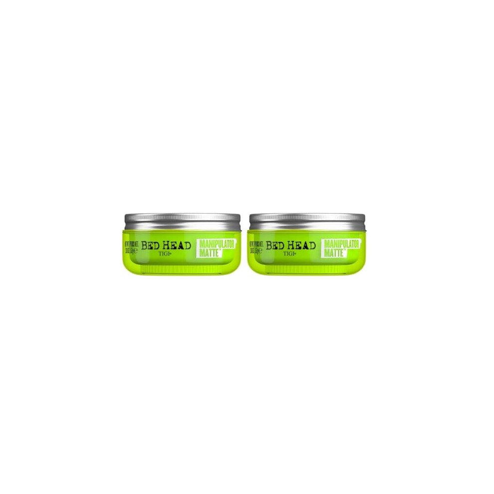 Bed Head by TIGI - Manipulator Matte Hair Wax Paste - Strong Hold - Hair Styling - 57 g (Pack of 2)