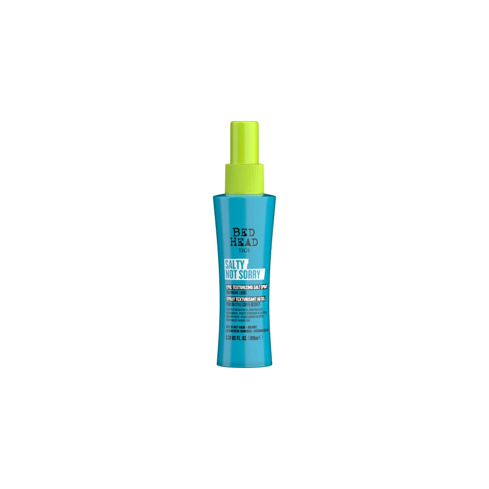 Bed Head by TIGI - Salty Not Sorry Hair Texturising Salt Spray - For Natural Undone Hairstyles - 100 ml