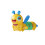 (Κίτρινο) Παιδιά Bee Worm Wind Up Toy Telescopic Twist Εκκρεμές Κινούμε 1