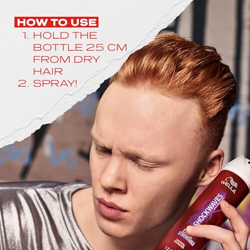 Wella Wella Shockwaves Extra Strong Hold Control Hairspray, 250ml (Packaging May Vary) 2
