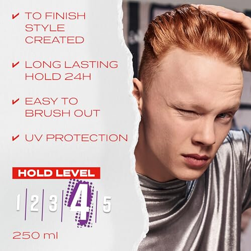 Wella Wella Shockwaves Extra Strong Hold Control Hairspray, 250ml (Packaging May Vary) 1