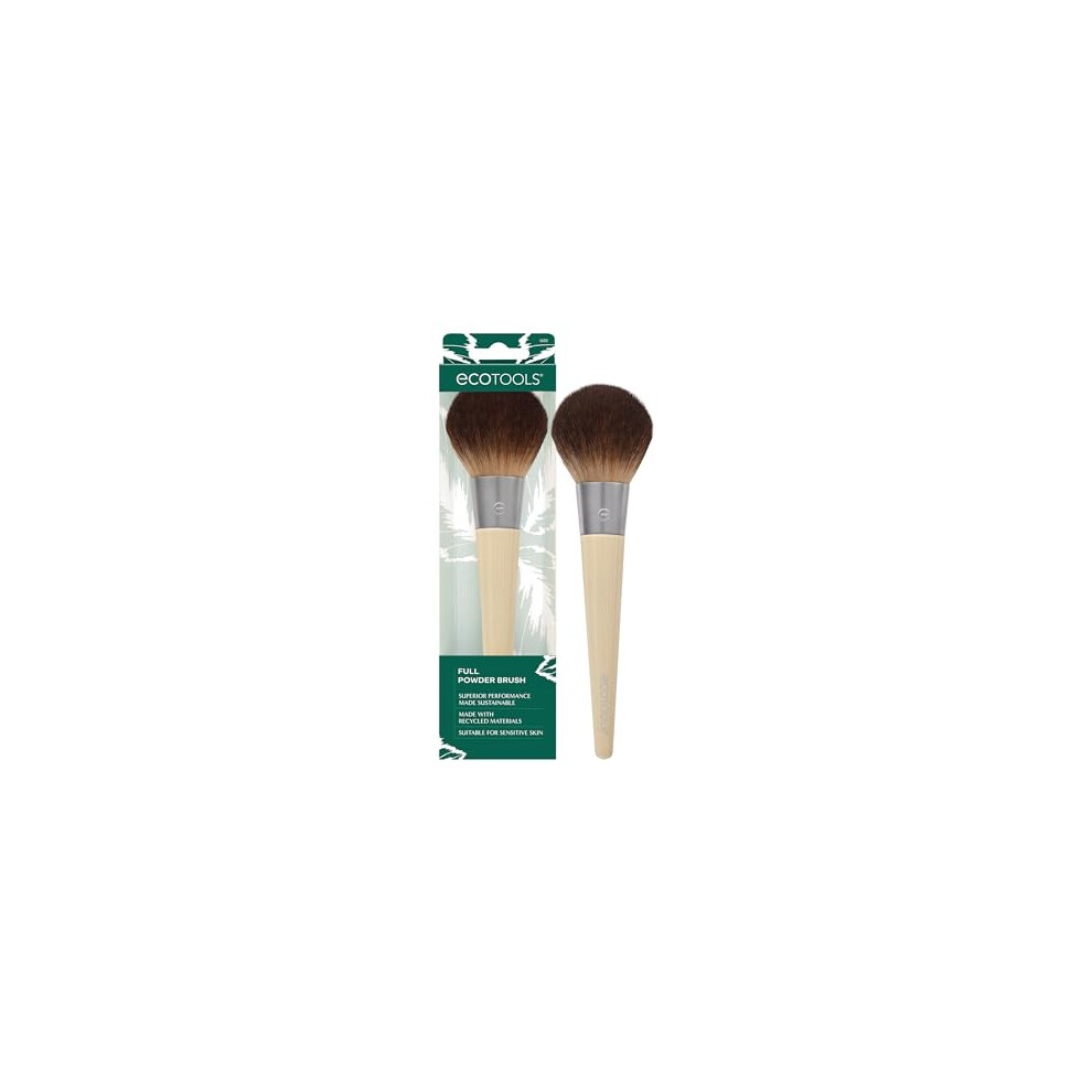Ecotools Full Powder Brush, Synthetic Bristles, Vegan