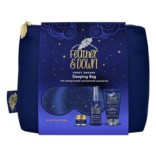 Feather & Down Sleeping Bag Gift Set, Lavender & Chamomile