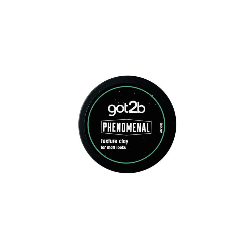 Schwarzkopf got2b PhenoMENal Texture Hair Styling Clay, Vegan, Strong Hold, Matt Finish, No Stickiness, 100ml (Pack of 1)
