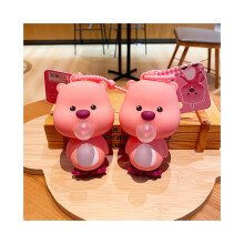 Bubble Adorable Cartoon Blowing Silicone Keychain Μοναδικό δώρο για όλες τις ηλικίες