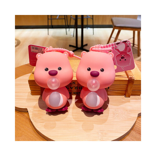 Bubble Adorable Cartoon Blowing Silicone Keychain Μοναδικό δώρο για όλες τις ηλικίες