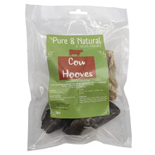 Pure & Natural Cow Hooves for Dogs - Natural Dog Chews Long Lasting, Durable & Hypoallergenic Treats for Aggressive Chewers - 3 Pack