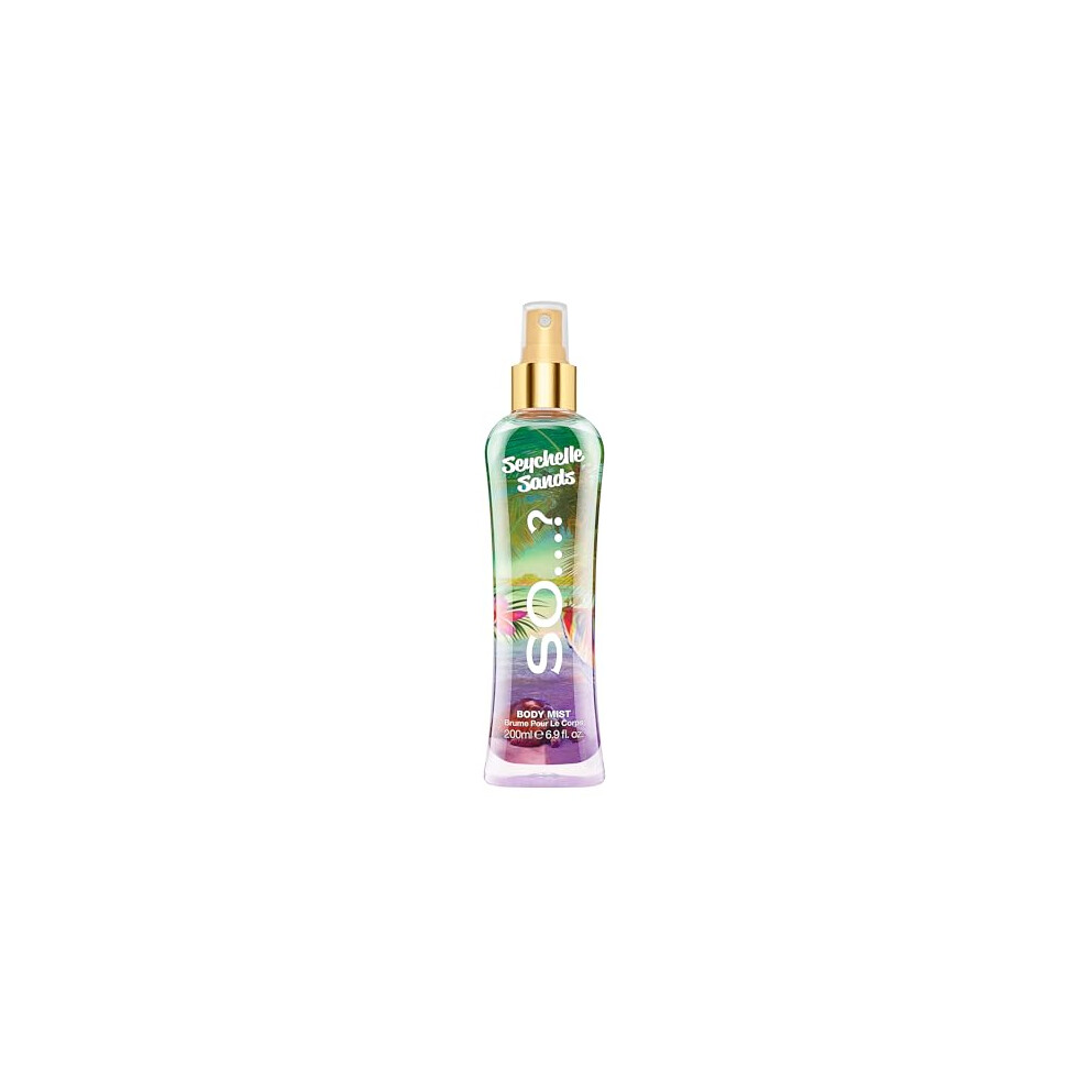 Soâ¦? Peach Summer Escapes Womens Seychelle Sands Body Mist Fragrance Spray 200Ml