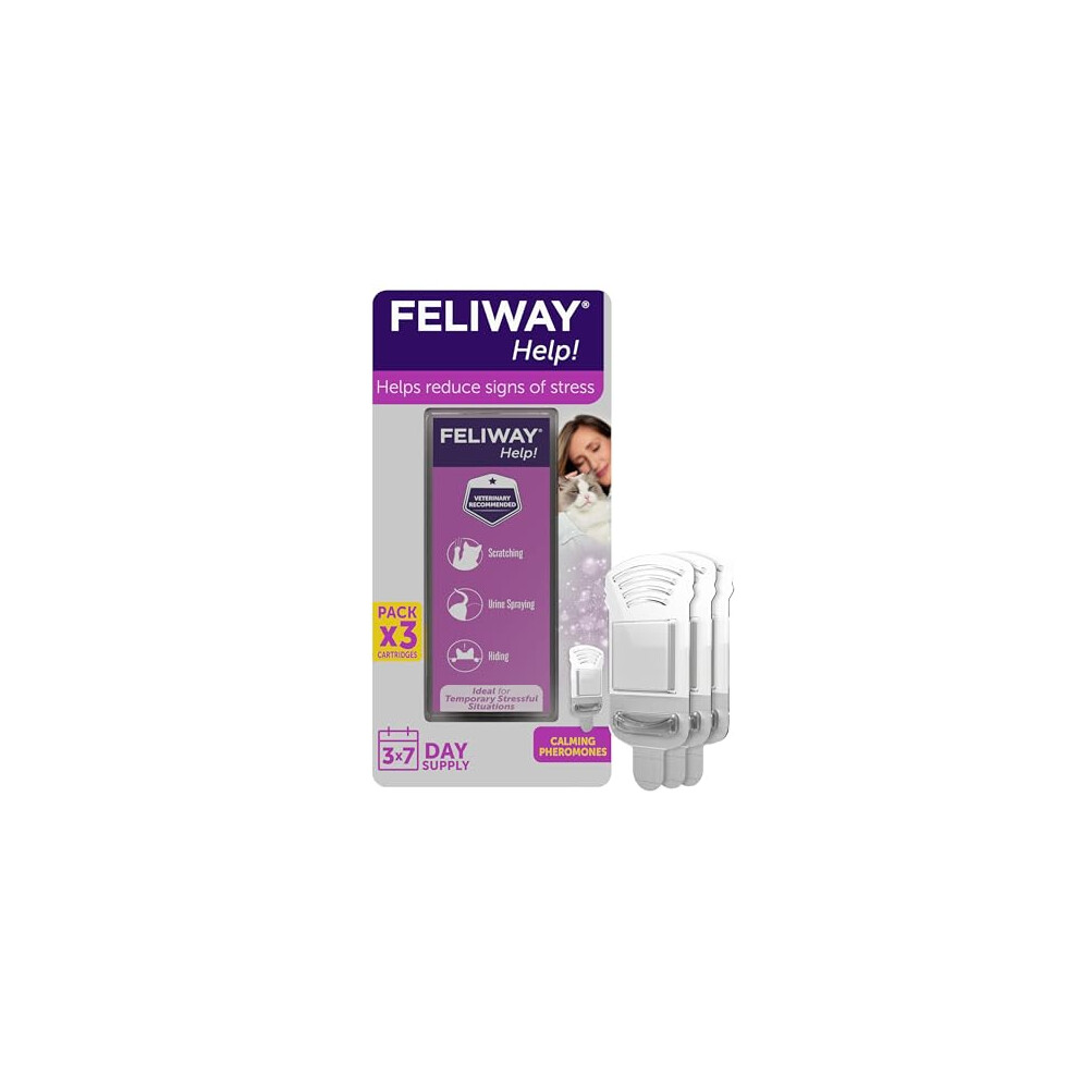 FELIWAY Help! Cat Calming Refills, 3x7 Day, Odourless