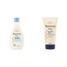 AVEENO Baby Dermexa Moisturising Wash 250 ml & Soothing Relief Emollient Cream 150ml