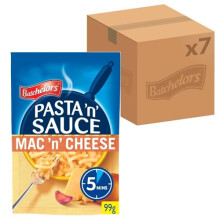 Batchelors Pasta 'n' Sauce Mac 'N' Cheese Pasta Ready Meal, 99 g Packet (Pack of 7)