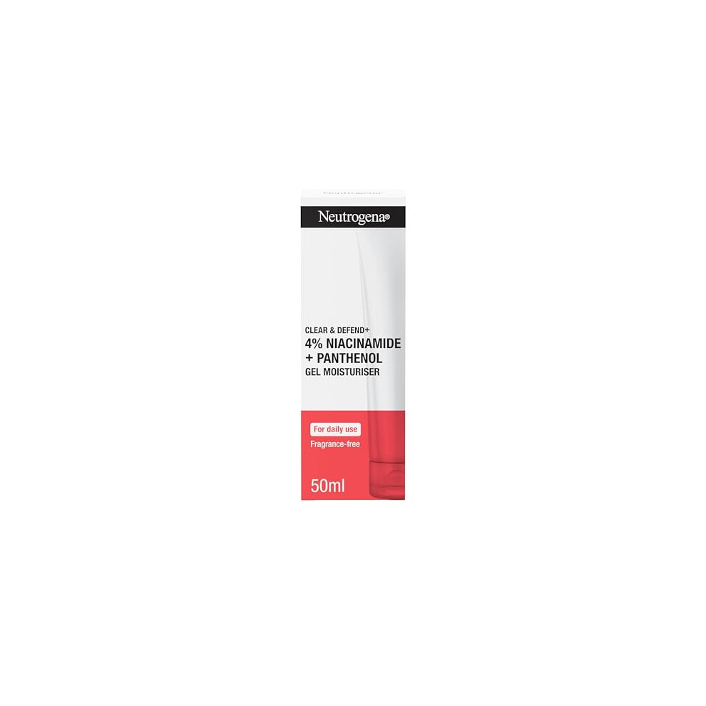 Neutrogena Clear & Defend+ Gel Moisturiser with Niacinamide & Panthenol
