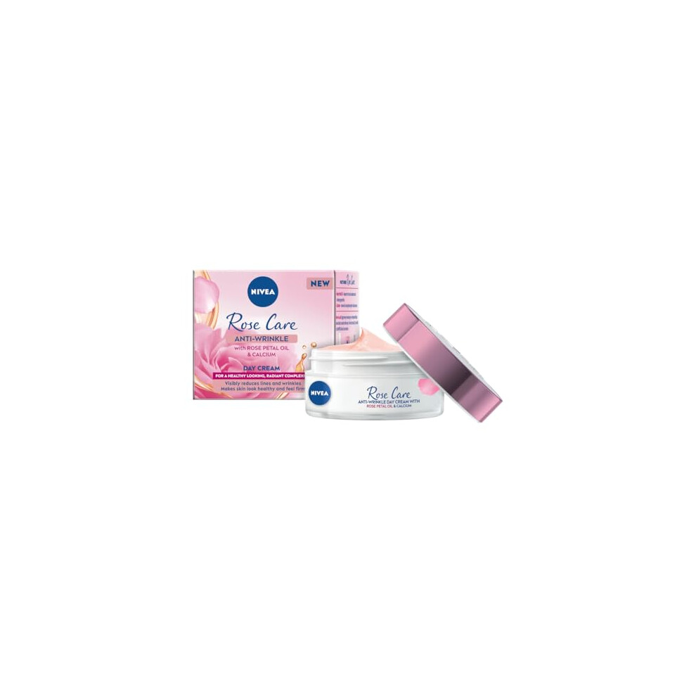 NIVEA Rose Care Anti-Wrinkle Day Cream 50ml, Rose Petal Oil