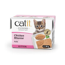 Catit Cuisine Chicken Mousse Kitten Complete Wet Cat Food, 90g