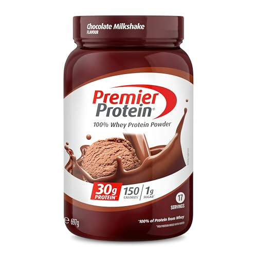 Premier Protein - Whey 100% Protein Powder - Chocolate Milkshake - 697g