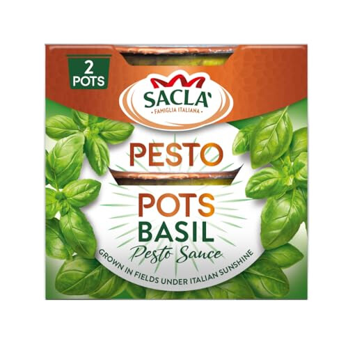 Sacla Italian Basil Pesto 2 x 45g 1